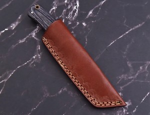 Couteau Tanto à lame fixe de 8 pouces, fabrication artisanale nordique, qualité industrielle, acier carbone pleine tige, pour la chasse et le camping, couteau OEM avec étui - Product Image 6