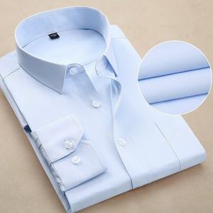 Camisa Formal de Algodón para Hombre, Ropa de Oficina Premium, Manga Larga, Transpirable, Tejido Clásico, Colección de Camisas de Vestir - Product Image 5