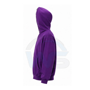 Sweat à capuche entièrement zippé sur mesure, 100% coton, tissu doux, compartiment avant, finition côtelée, séchage rapide, respirant, écologique, unisexe - Product Image 3