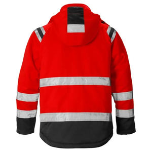 Proveedor de Chaquetas de Seguridad Personalizadas, Fluorescentes, Reflectantes, con LED Intermitente, Ropa de Trabajo Térmica de Poliéster, Clase 2 de Alta Visibilidad para Turnos Nocturnos - Product Image 6