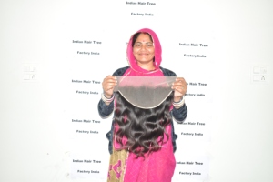 ผมแท้แบบฟรอนทัล บอดี้เวฟ เกล็ดผมเรียงตัวสวย เวอร์จิ้น ไม่ผ่านการแปรรูปเคมี  แบบเย็บเส้นเดี่ยวและเส้นคู่  ผมอินเดีย  ไม่มีสารเคมี  ผู้จำหน่ายต่อผม - Product Image 3