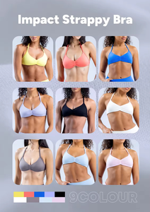 Tops de yoga sin costuras para mujer al por mayor, sujetador deportivo push-up sin espalda con tirantes delanteros fruncidos, diseño transpirable para yoga y gimnasio - Product Image 6