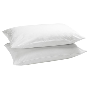 Ensemble de 4 oreillers de lit rectangulaires blancs 100 % coton écologiques à mémoire de forme rafraîchissante 200 fils/pouce² style moderne - Product Image 5