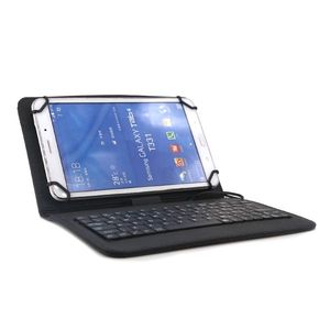 7-Inch Universal Tablet Leather Stand Case with Type C Wired Keyboard Tablet Covers & Cases - Product Image 4