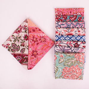 Eco-Friendly Cotton Bandana Scarf Unisex Floral Block Print Breathable Lightweight Summer Scarf Handprinted <b>Head</b> Wrap Neck Tie - Product Image 1