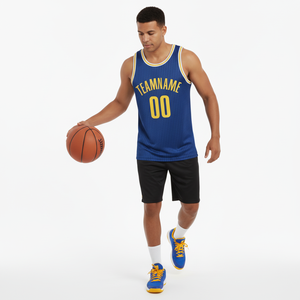 เสื้อบาสเก็ตบอลคลาสสิก ดีไซน์แฟชั่น แบบเปล่า สำหรับสกรีนลาย  ผ้าตาข่าย - Product Image 1