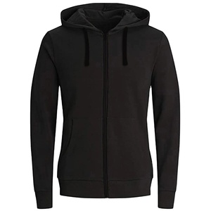 Men's Slim Fit Zip Hoodie Y2K Solid Color Drawstring Sweatshirt Fashion Pullover Jacket Coat with Long Sleeves Fleece Outerwear - Product Image 6