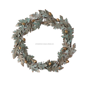 Handmade Rustic Finished Metal <b>Wreath</b> New Design Christmas <b>Wreath</b> For Festival Decoration Metal <b>Wreath</b> In High Quality - Product Image 1