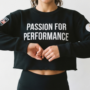High Quality <b>Crop</b> Printed Sweatshirt Women 100% Cotton Fleece Crew Neck Sweatshirts Ladies <b>Long</b> <b>Sleeve</b> <b>Crop</b> Sweat shirts - Product Image 4
