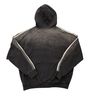 High Quality Adult Tracksuit Men Women Sweat Suit 2 Piece Set Rhinestone Sun Faded Screen Print Logo Custom OEM ODM - Product Image 2