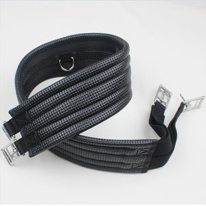 Sangle anatomique en cuir italien de qualité supérieure, durable, avec boucles en acier inoxydable, personnalisable, de haute qualité, Horsekraft - Product Image 1