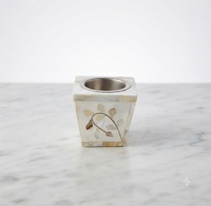 Quemador de Incienso Artesanal de Madreperla, Mini Difusor de Aromaterapia, Soporte con Diseño Floral, Decoración de Escritorio - Product Image 2