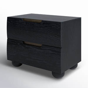 2ลิ้นชัก nightstand ทำจากไม้ - Product Image 5