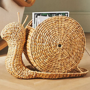 Panier de rangement en jacinthe d'eau naturelle en forme d'escargot, panier tissé à la main pratique pour le rangement à domicile dans le salon, en provenance du Vietnam - Product Image 3