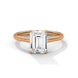 แหวนเพชรทองคำ 14K เพชรเพาะเลี้ยงในห้องปฏิบัติการ แหวนทองคำแท้ 18K สำหรับผู้หญิง สไตล์คลาสสิก รับรองโดย IGI แหวนหมั้น แหวนวันครบรอบ - Product Image 3