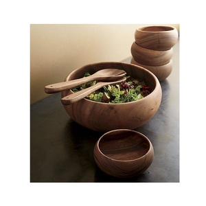 Bol en bois contemporain, conçu pour répondre aux besoins de restauration variés grâce à une fabrication raffinée et de qualité supérieure - Product Image 4