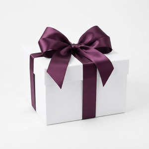 25mm Deep Plum Dark Purple Single Face Satin Ribbon Wholesale 5 Rolls x 8 Meter for <b>Wine</b> Gift Baskets Holiday Displays - Product Image 2