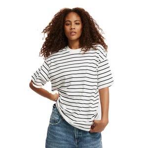 Camisetas de Mujer al por Mayor OEM de Alta Calidad, Ligeras, para Verano, Talla Regular, Manga Regular, Modernas, Lisas, de Algodón/Bambú - Product Image 6