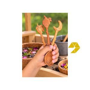 99 GD Cuchara Mini de Madera de Acacia Roja Ecológica Personalizada con Mango Largo Estilo Vintage para Café y Té, Venta Caliente 2026 - Product Image 5