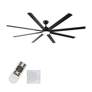 Ventilatore da Soffitto LED Super Grande da 84 Pollici Nero con Telecomando - Product Image 5
