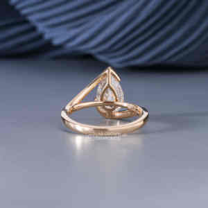 Pear Cut Lab Grown Diamond <b>Solitaire</b> <b>Ring</b> S925 Sterling <b>Silver</b> White Metal Luxury 1.05 Carat EF Clarity VS+ Quality - Product Image 6