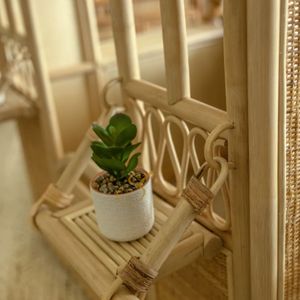 Maison de jeu en bambou et rotin pour enfants de 2 à 4 ans, unisexe, pour l'extérieur, avec porte et fenêtres - Product Image 4