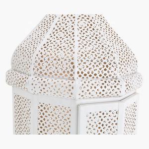 Farol de Piso Marroquí Blanco Grande y Alto de Diseño Moderno 2026 para Decoraciones del Hogar en Ramadán y Eid - Product Image 2