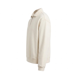 Sudadera de Forro Polar para Hombre, con Cierre de Cremallera de un Cuarto, Cuello Camisero, Manga Larga, Estilo Casual, Holgada, Unisex, para Invierno - Product Image 2