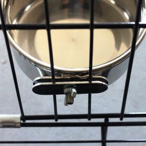 Customized Logos Hanging Stainless Steel <b>Cage</b> Coop Hook Cup Bird <b>Parrot</b> Feeding Cups Bowl Bird Water Food Dish Bird Feed Bowl - Product Image 4