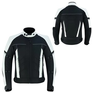 Chaqueta de Motocicleta para Hombre, Impermeable, Cortavientos, de Lona, con Cierre de Cremallera, para Motociclismo, Carreras, Protección - Product Image 5