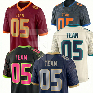 Maillots de sport respirants 100% polyester personnalisables avec impression par transfert thermique, ensemble de maillots de football tendance pour hommes et femmes - Product Image 2
