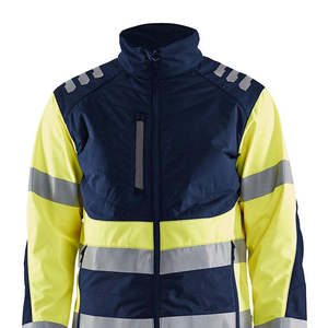 Custom Made Winter Waterproof Reflective <b>High</b> <b>Visibility</b> Hooded Breathable <b>Softshell</b> Safety <b>Jacket</b> - Product Image 5