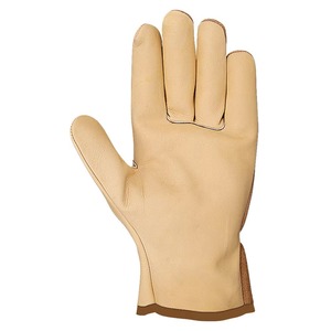 Guantes de Conducción de Cuero de Vaca de Grano Superior con Forro Completo, Resistentes al Calor, 11 oz, con Pulgar Reforzado, Blancos, para Jardinería y Trabajo de Seguridad - Product Image 2