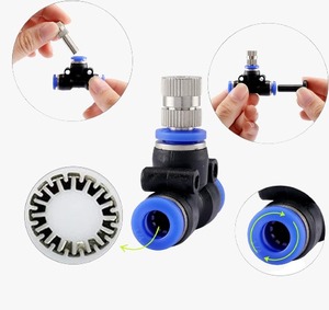 Boquilla de Nebulización Watersun de Acero Inoxidable de 6 mm con Conector en T para Sistema de Riego y Enfriamiento de Invernaderos - Product Image 4