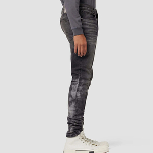 Pantalon de travail classique en jean de coton pour homme, idéal pour toutes les saisons (hiver, automne, été, printemps), motif uni – Vente chaude en gros - Product Image 2