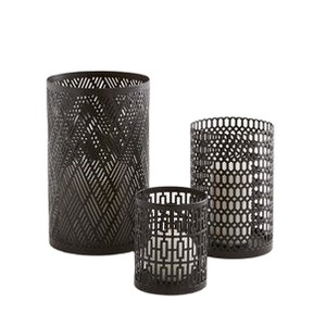 ชุดตะเกียงเทียนลายฉลุเลเซอร์สีทอง ดีไซน์หรูหรา ตกแต่งบ้านอย่างมีสไตล์ เพิ่มบรรยากาศแสงสว่าง เหมาะสำหรับเทศกาลอีสเตอร์ ทำจากเหล็ก - Product Image 2