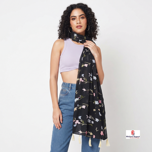 Premium Printed Long <b>Scarf</b> Soft Fabric Fashion Head <b>Scarf</b> Private Label Low MOQ OEM ODM Custom Textile Manufacturer - Product Image 5