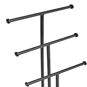 4-Tier Jewelry <b>Tree</b> <b>Stand</b> With Walnut Wood bases - Product Image 3