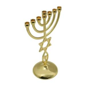 Modern Decorative Metal Menorah Candle Holder For Stylish Hanukkah Festival Decoration And Interior Enhancement - Product Image 6