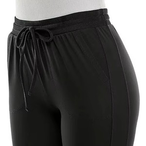 Pantalon de jogging épais en molleton de coton pour femme avec poches zippées sur le devant pour l'hiver - Product Image 6