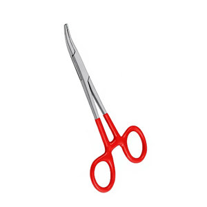 Pinzas Hemostáticas Manuales Premium Mosquito Forceps de 5 Pulgadas, Rectas y Curvas, con Mangos Recubiertos de PVC, de Acero Inoxidable Quirúrgico con Bloqueo - Product Image 2