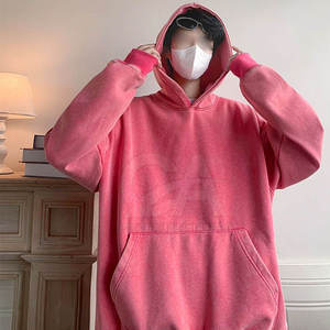 Sweats à capuche modernes effet délavé avec poignets côtelés et doublure intérieure douce pour un style décontracté saisonnier - Product Image 5