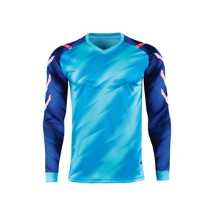 Maillot et short de gardien de but rembourrés unisexes pour hommes, femmes et jeunes, uniforme de gardien de but à manches longues pour le football, kit d'uniforme sportif pour adultes - Product Image 5