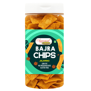Chips de millet Aggarwal Bajra de qualité supérieure, saveur jalapeño, Namkeen, collation saine, chips de millet croustillantes, collation croustillante, emballage en vrac - Product Image 1