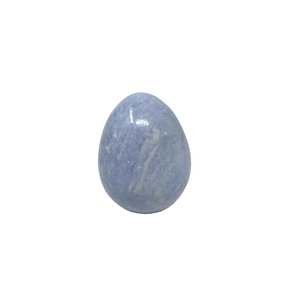 Huevo Yoni de Calcita Azul Natural, Piedra Semipreciosa de Jade para Protección Energética, Ejercicio Vaginal, Tallado con Diseño Feng Shui - Product Image 3