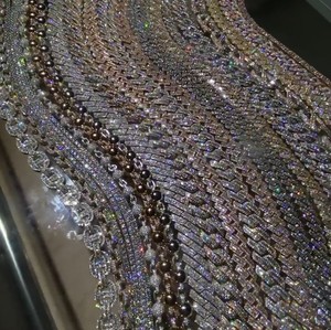 <b>Cheap</b> Price Hip Hop Tennis Link <b>Chain</b> 10k Gold 2mm 3mm 4mm 5mm VS1 Moissanite Diamond Necklace Custom 14k 18k Tennis <b>Chain</b> - Product Image 1