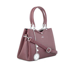 P36287 Elegant Formal Brown <b>Handbag</b> with Fine Chain & Link Bracelets <b>Accessory</b> - Product Image 2