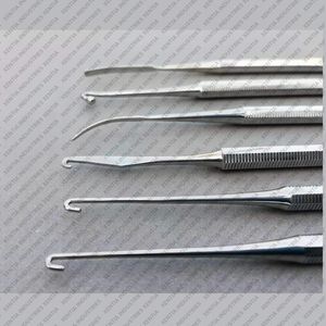 Juego de Extractores de Flebectomía Nabatoff de Acero Inoxidable de Alta Calidad y Ganchos Varady, Instrumentos Reutilizables para Cirugía Plástica - Product Image 2