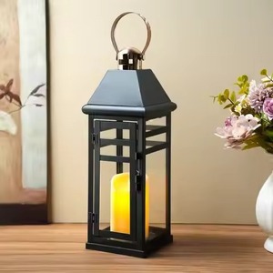 Golden <b>Brass</b> <b>Lantern</b> Candle Holder for Home Decoration Indoor Outdoor Use Durable Metal Design - Product Image 5