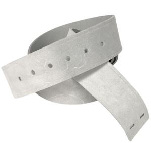 Gray Genuine Leather Belt Saddle <b>Bag</b> <b>Strap</b> <b>Replacement</b> American Reproduction White Buff Leather Waist Belts - Product Image 2